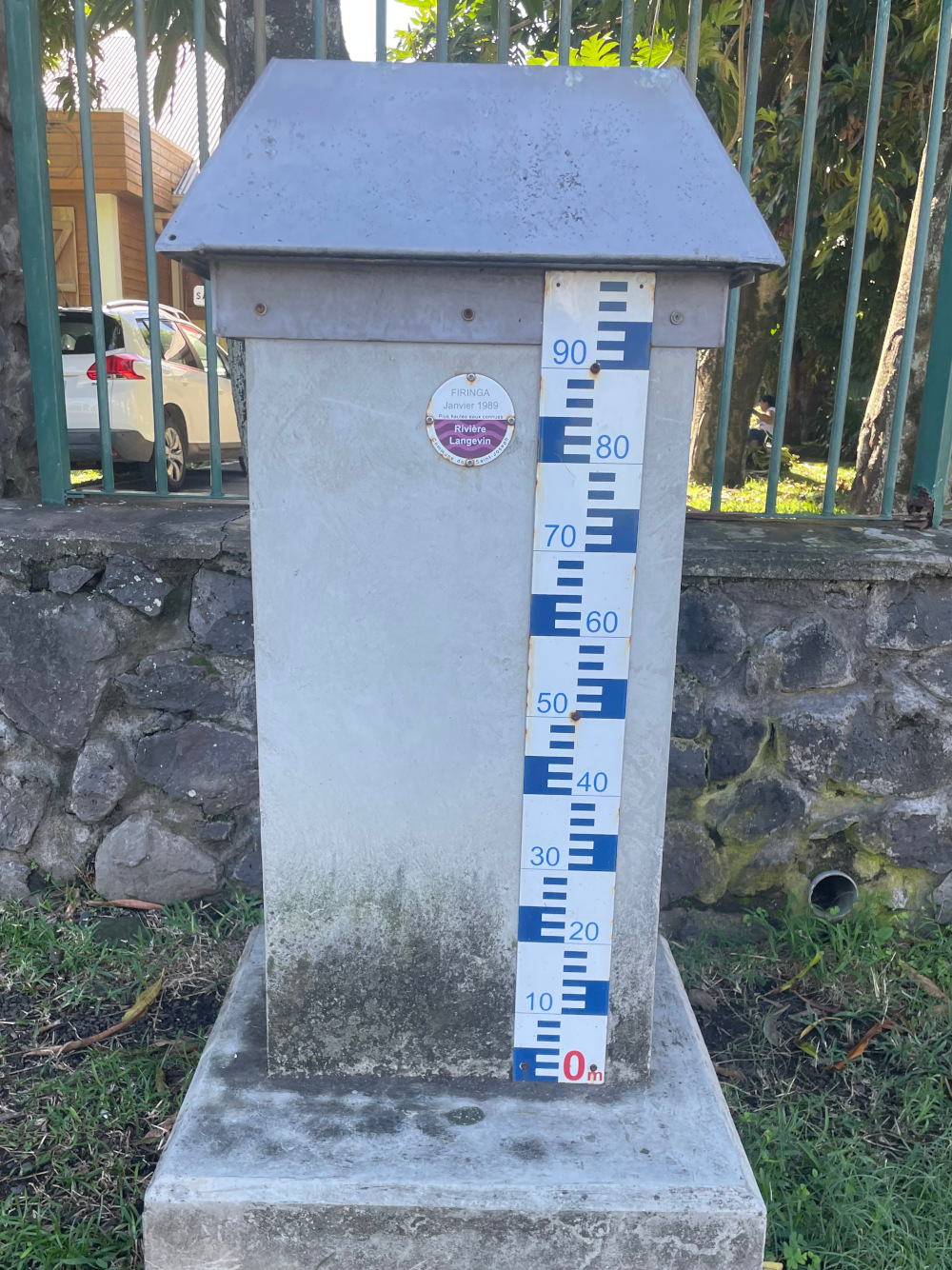 Vue rapprochée du repère, DEAL Réunion, 2023