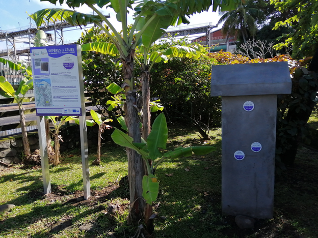 Vue rapprochée du repère, DEAL Réunion, 2023