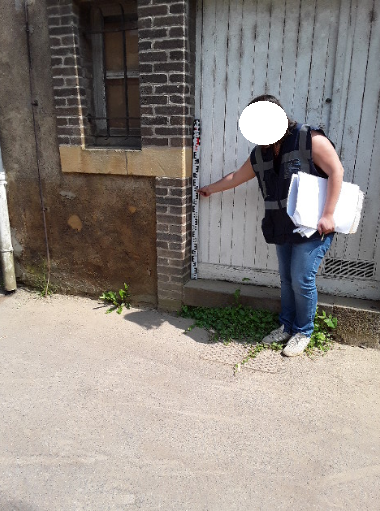 photo du repère de près