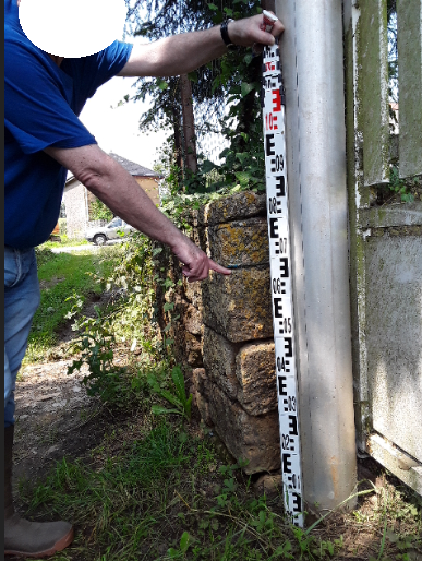 photo du repère de près