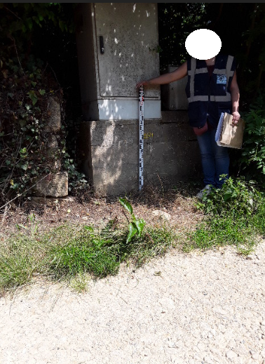 photo du repère de près
