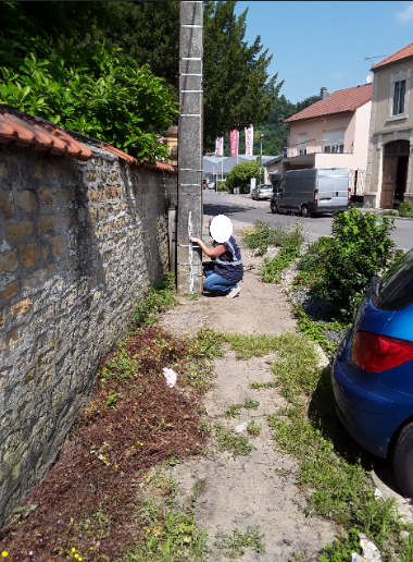photo du repère de près