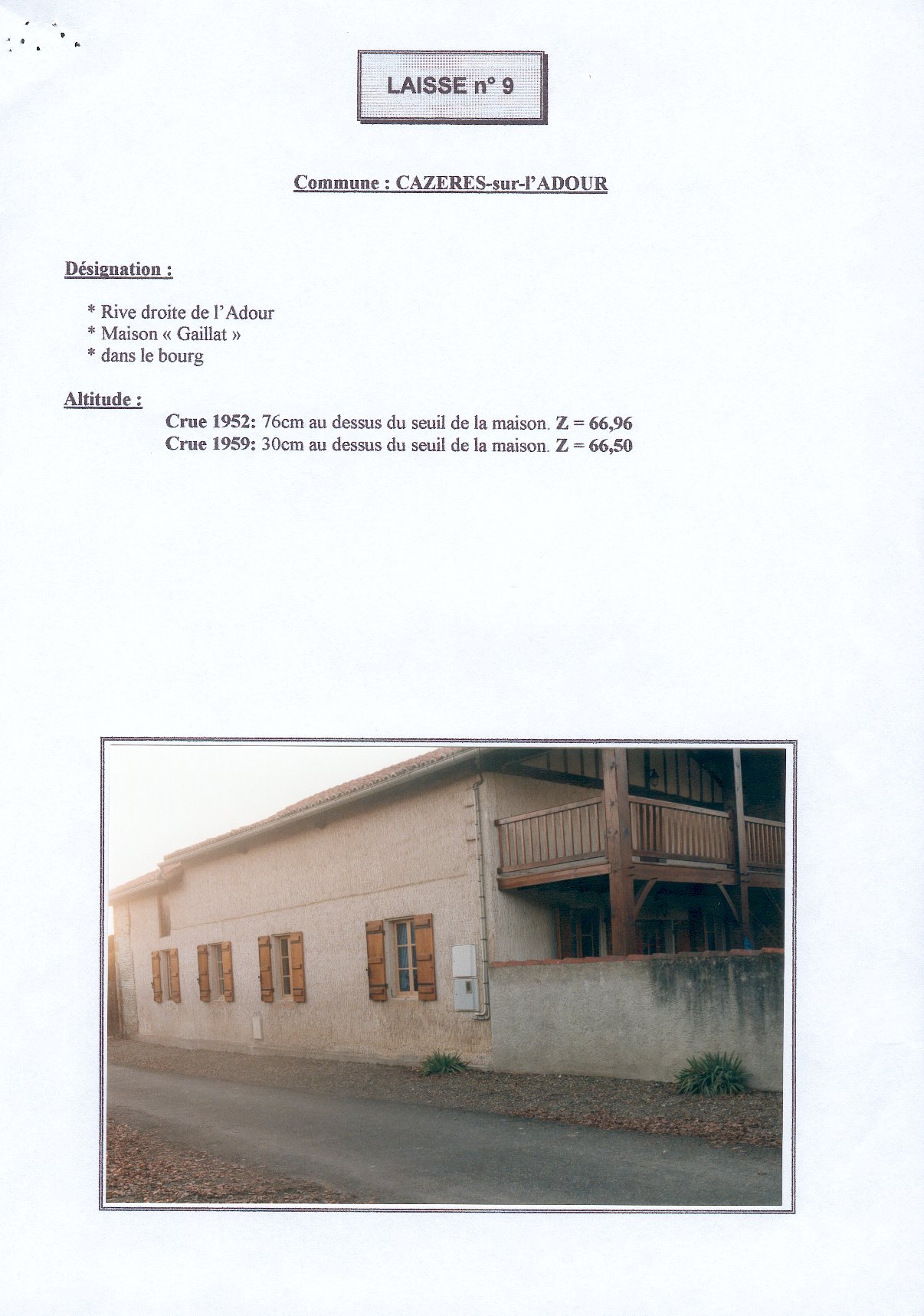 Photo issue du recensement