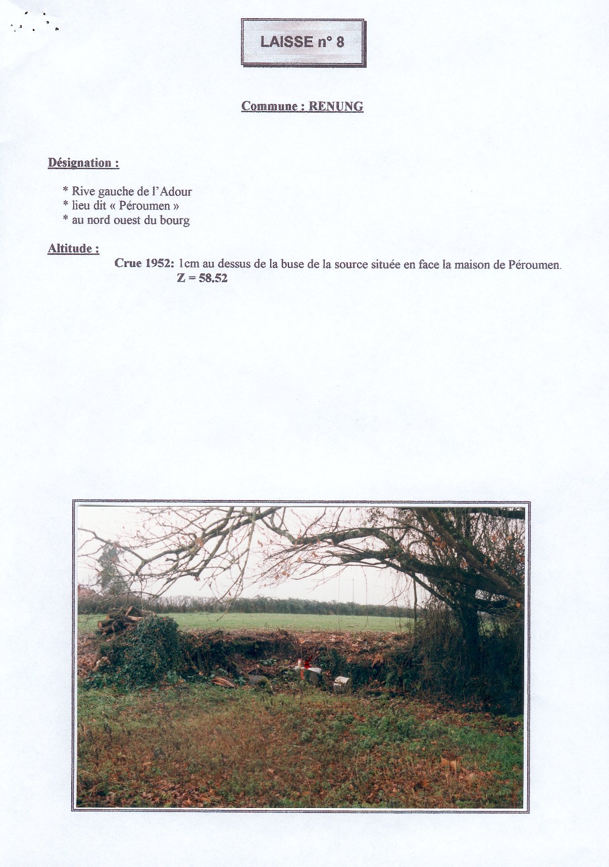 Photo issue du recensement