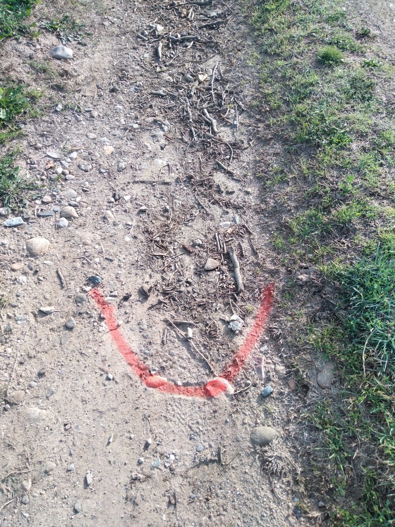 Dépôt sur le chemin