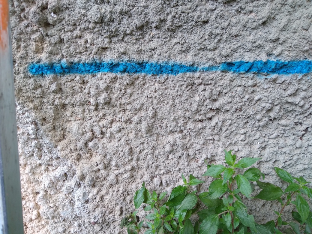 Trace sous l'arche