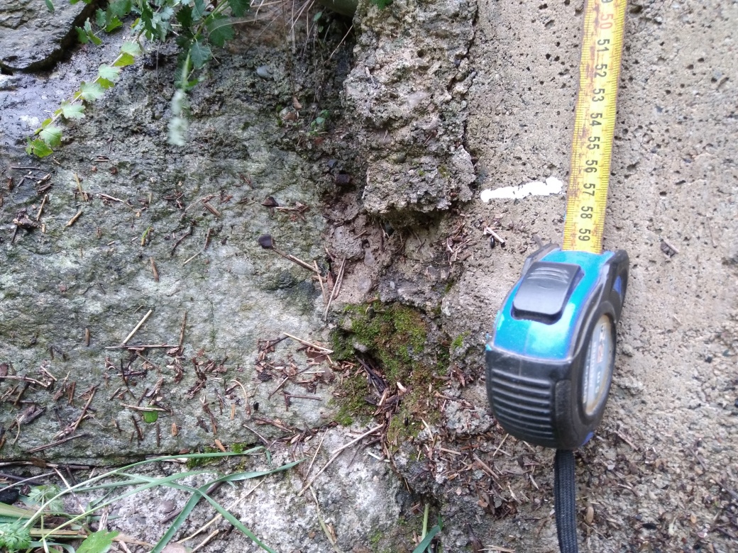 Trace sur le ponceau