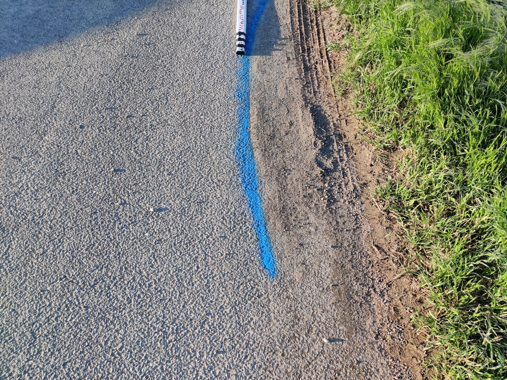 Dépôt sur la chaussée