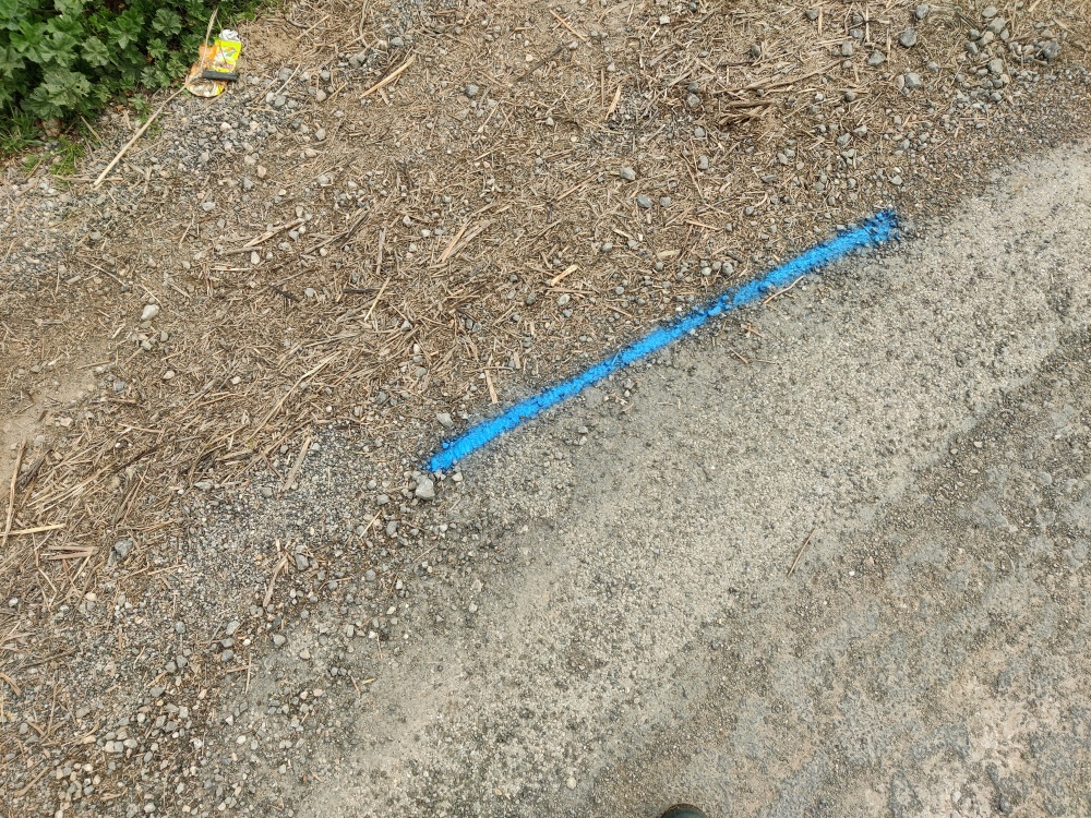 Dépôt sur la chaussée