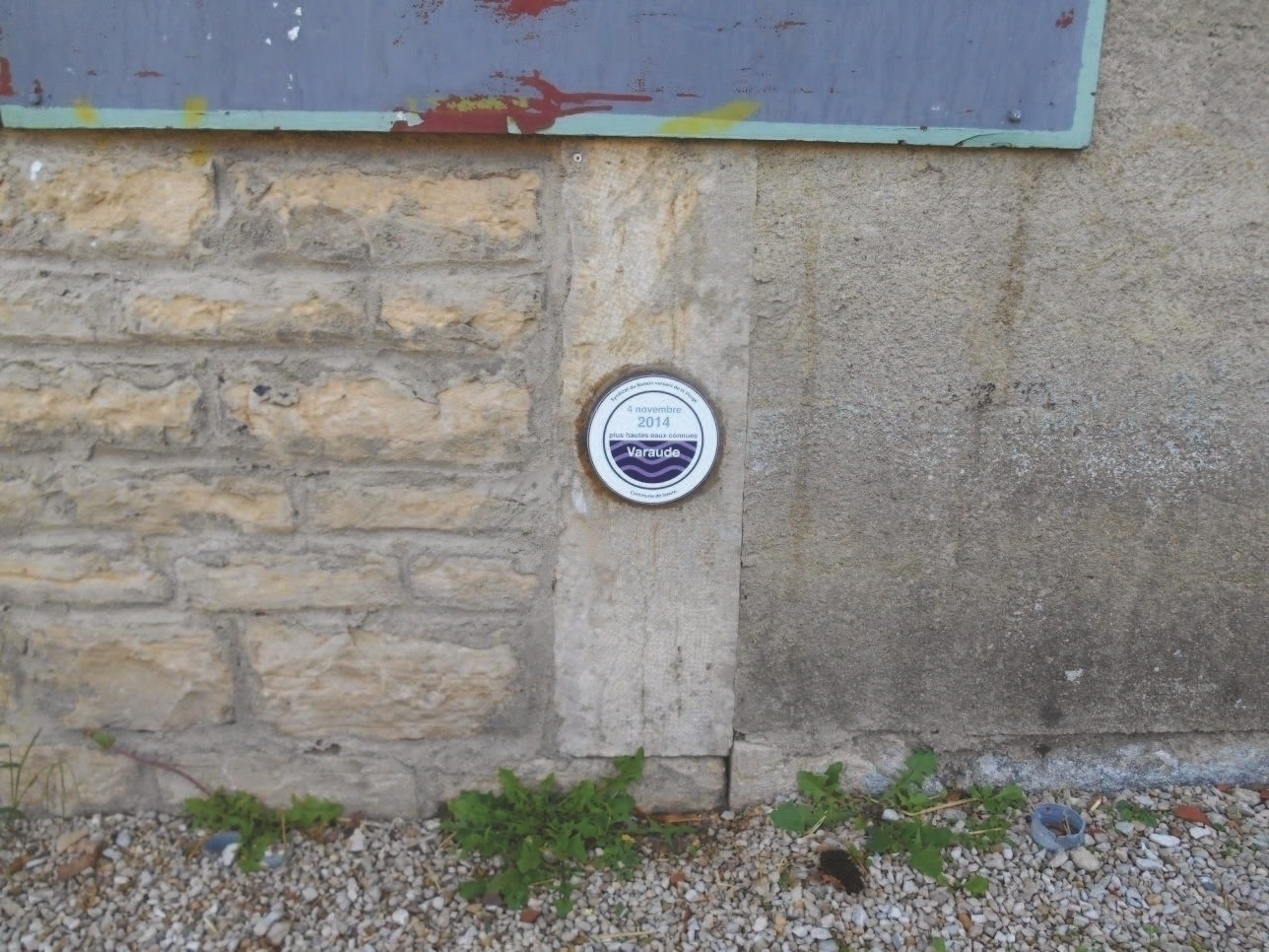 Vue rapprochée du repère