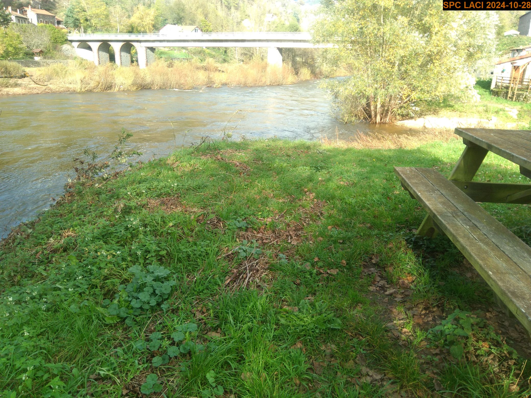 Vue du repère, en 2024