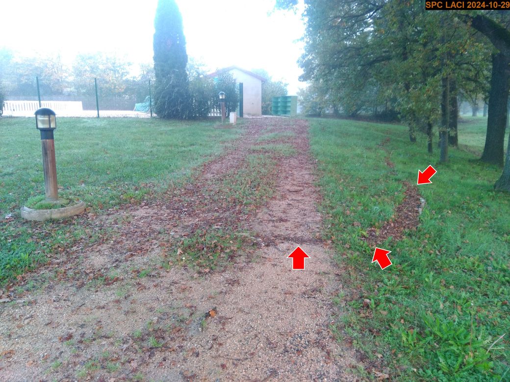 Vue du repère, en 2024