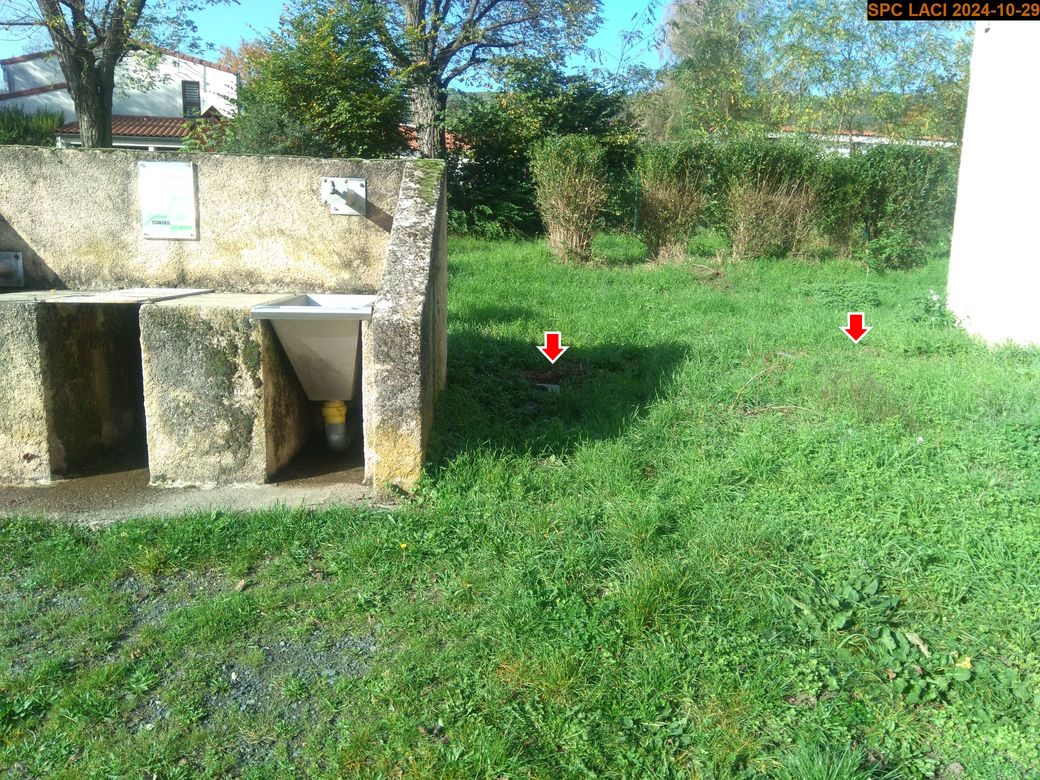 Vue du repère, en 2024