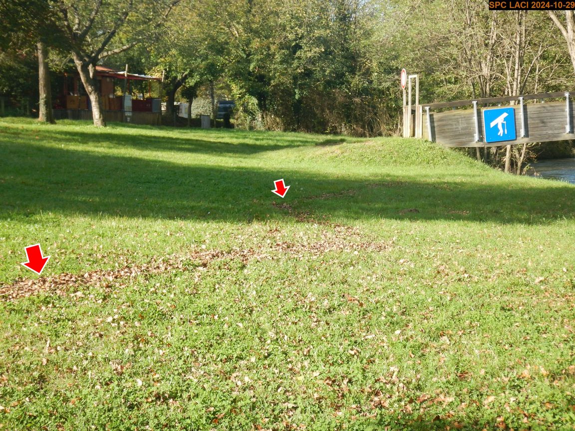 Vue du repère, en 2024
