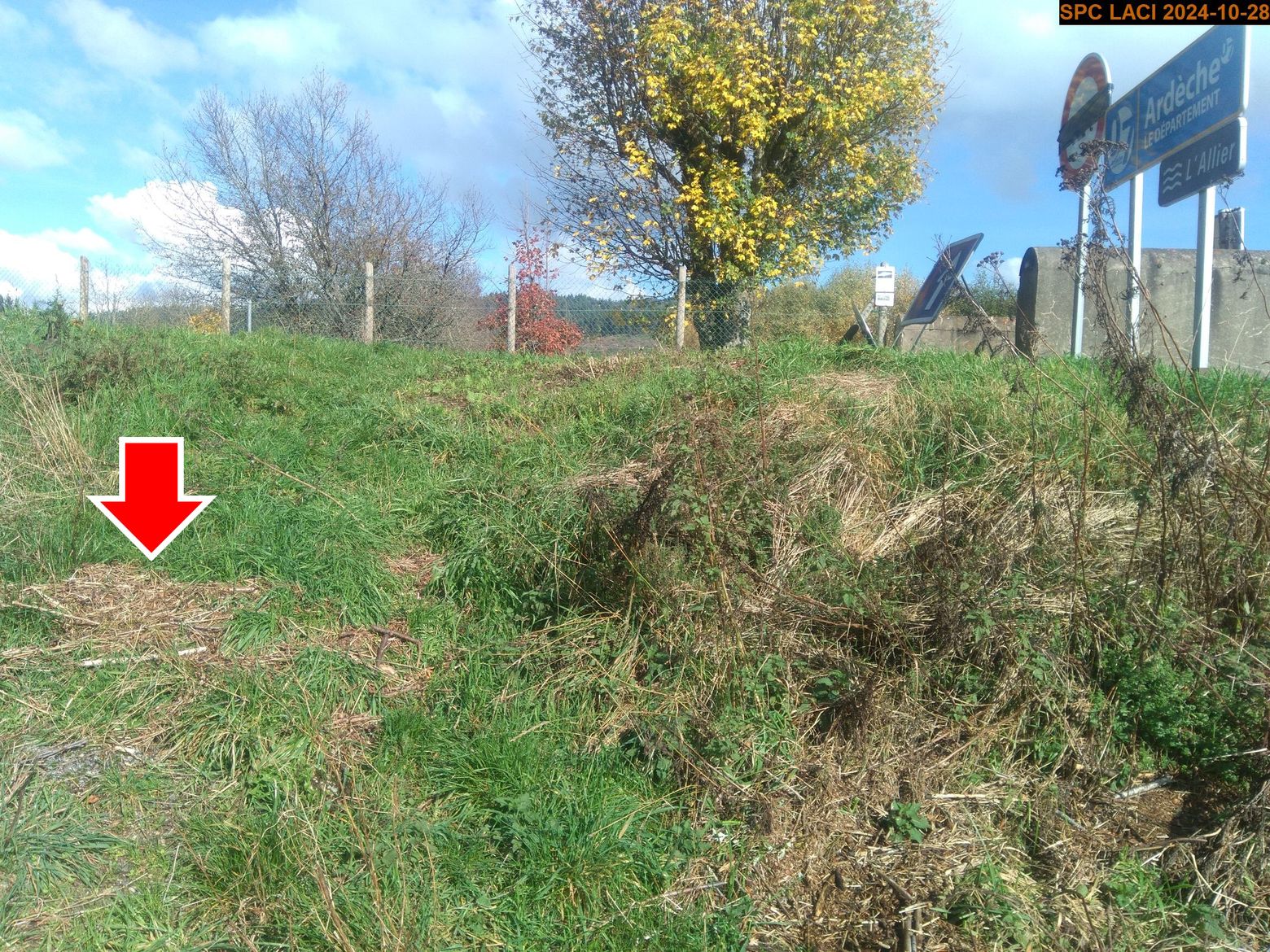 Vue du repère en 2024