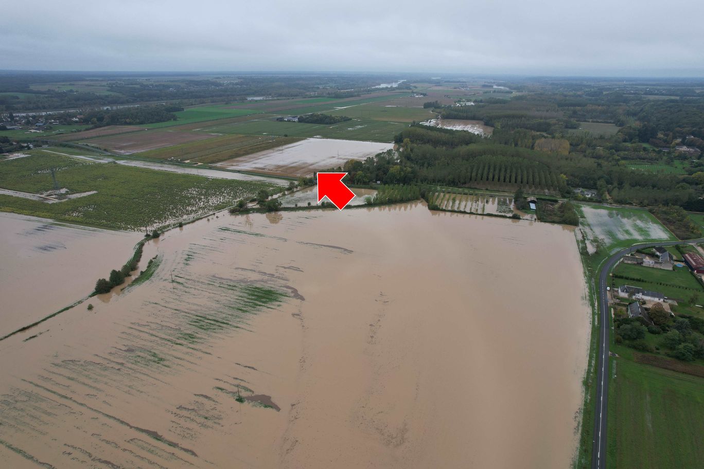 Prise de vue le 10/10/2024 à 09h54 zoomée sur le repère