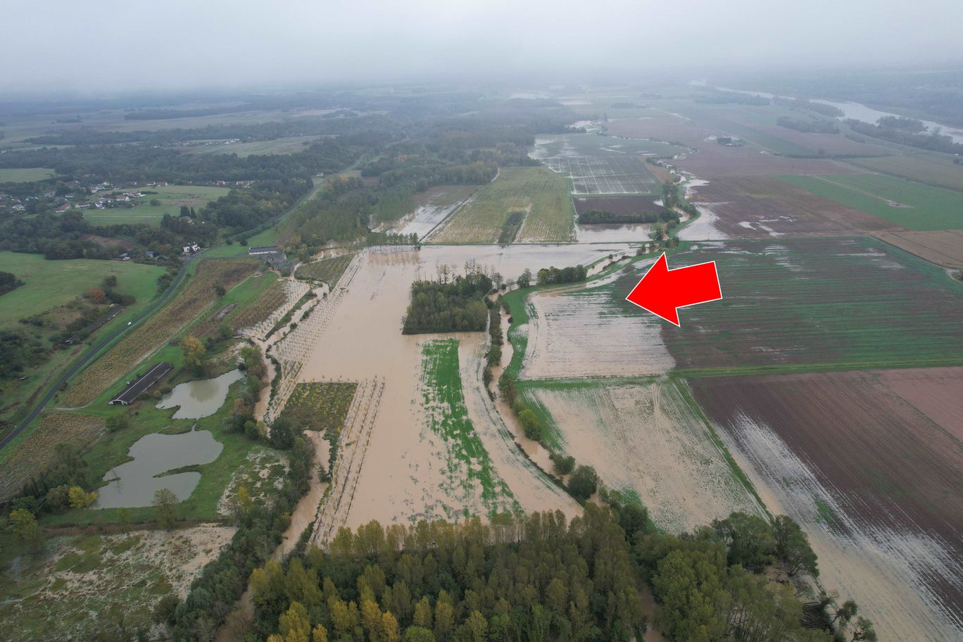 Prise de vue le 10/10/2024 à 10h37 zoomée sur le repère