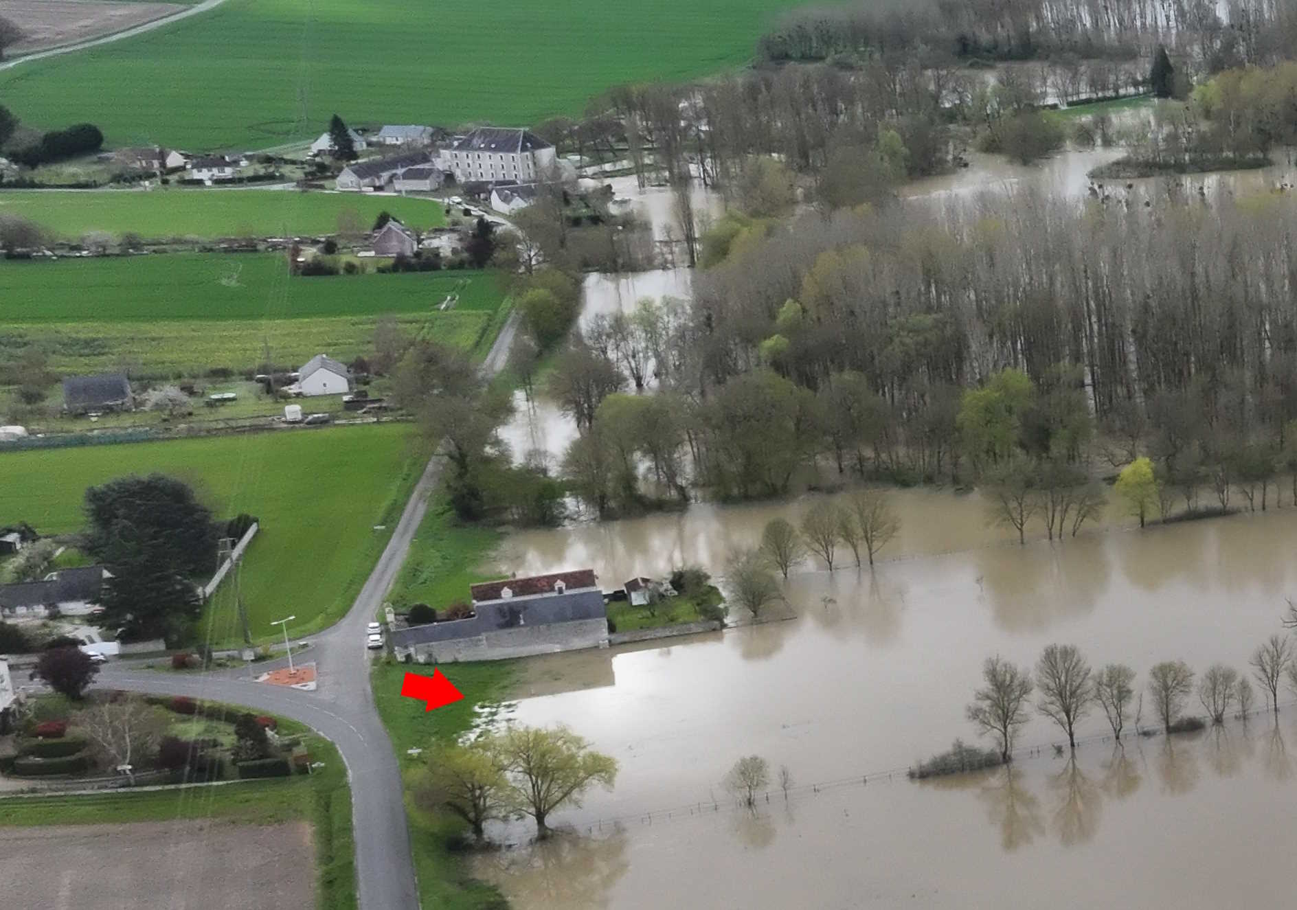 Prise de vue le 31/03/2024 à 10h44 zoomée sur le repère