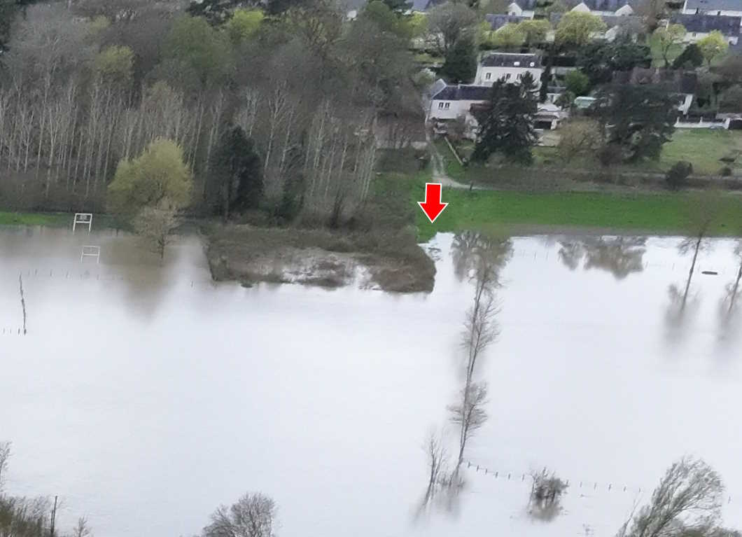 Prise de vue le 31/03/2024 à 11h21 zoomée sur le repère