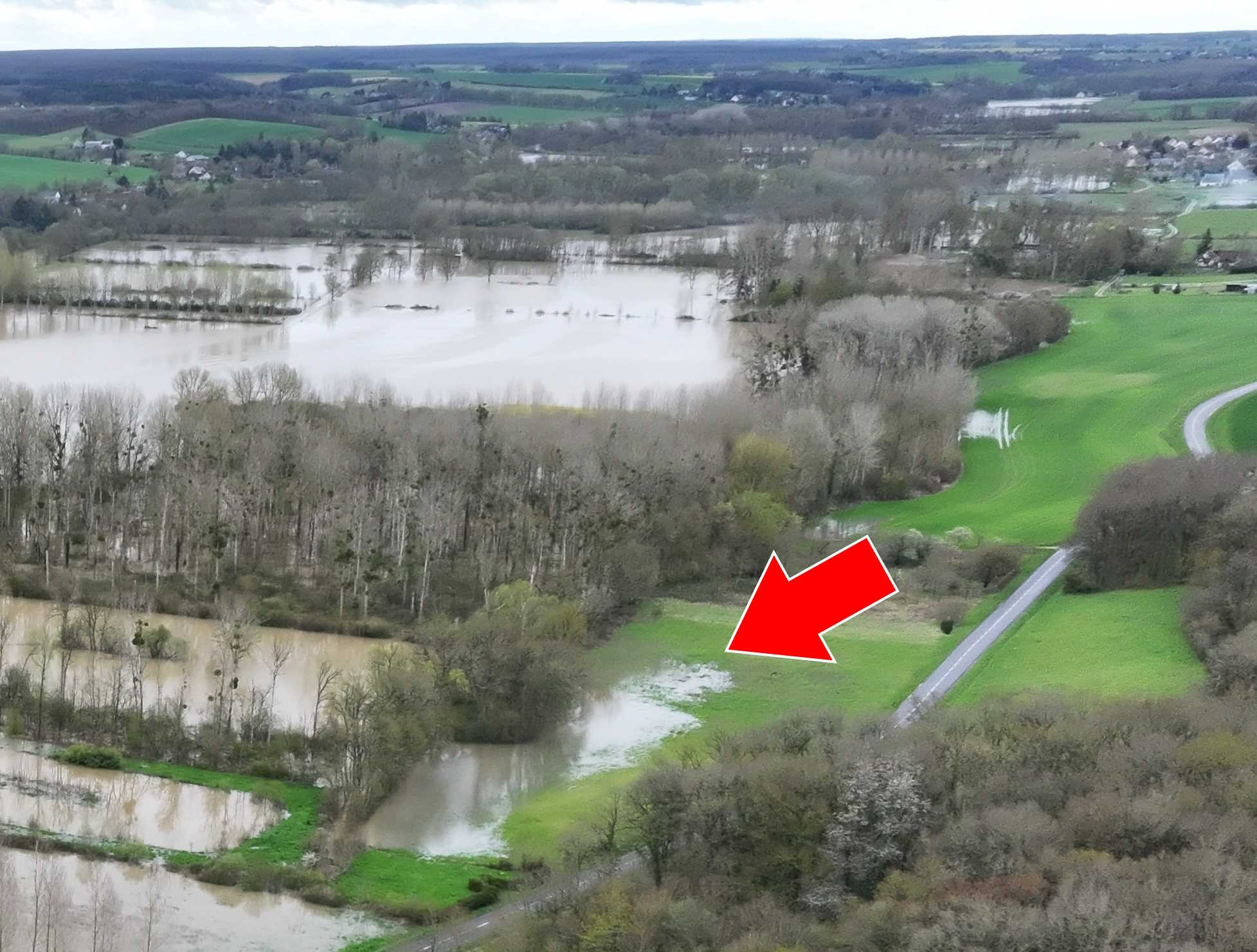 Prise de vue le 31/03/2024 à 13h53 zoomée sur le repère