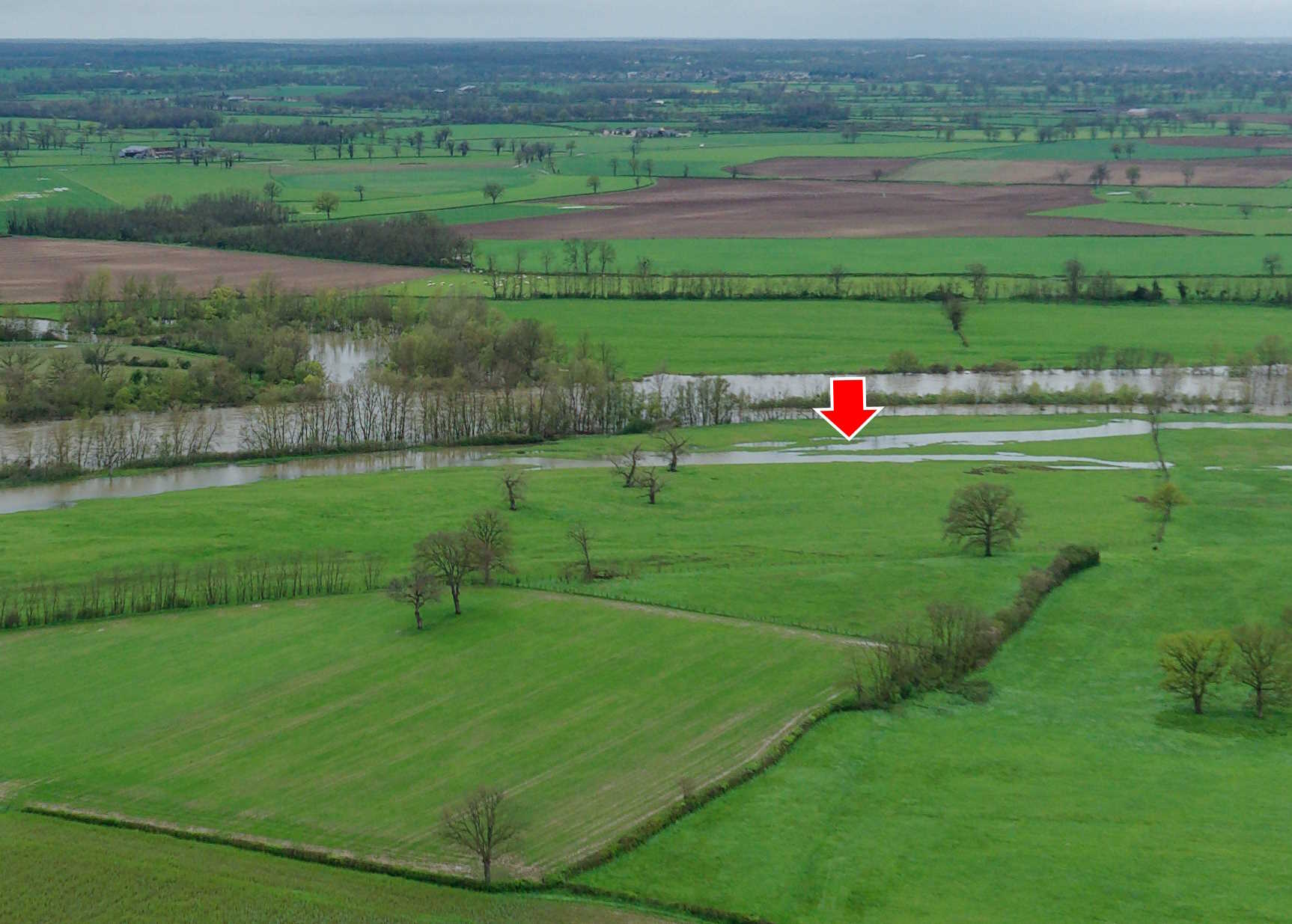 Prise de vue le 03/04/2024 à 10h30 zoomée sur le repère