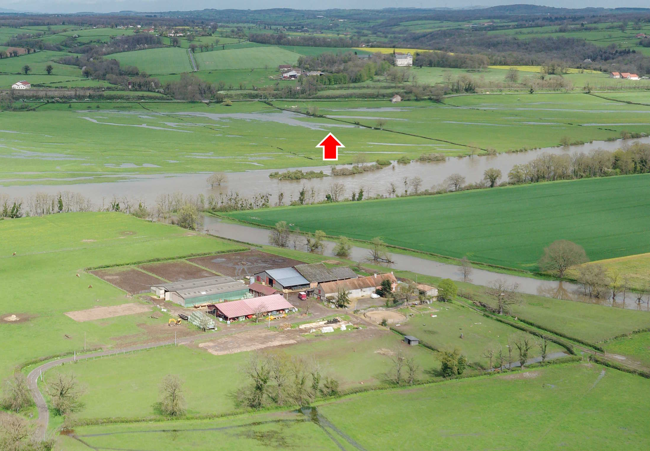 Prise de vue le 03/04/2024 à 14h49 zoomée sur le repère