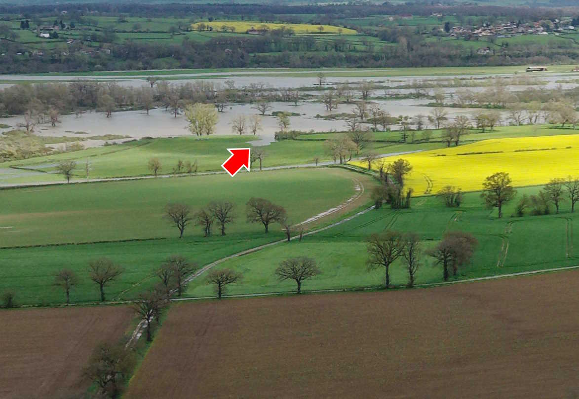 Prise de vue le 03/04/2024 à 15h28 zoomée sur le repère