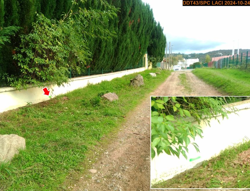 Vue du repère, en 2024