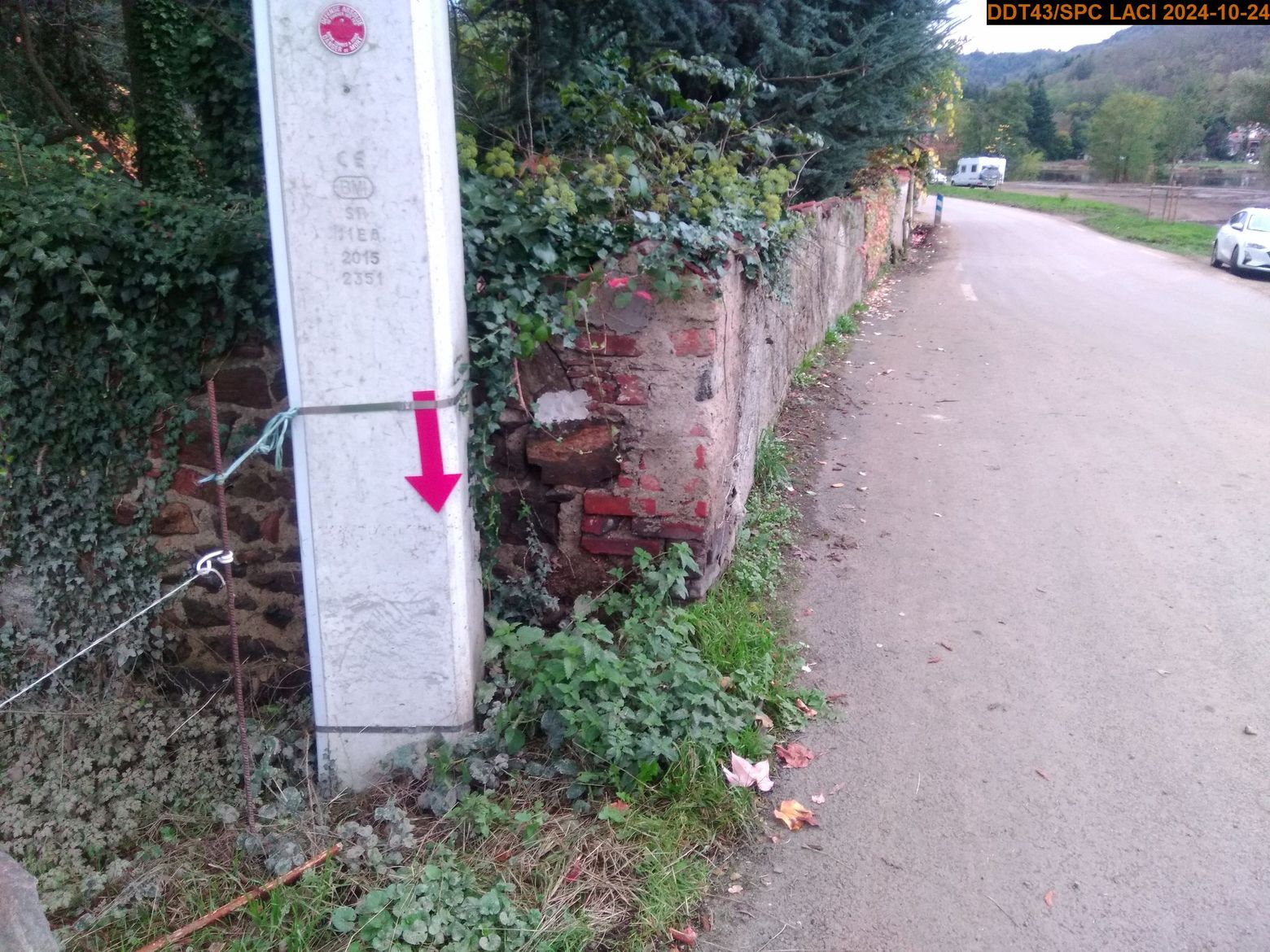 Vue du repère, en 2024