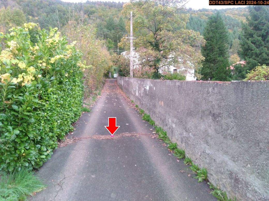 Vue du repère, en 2024