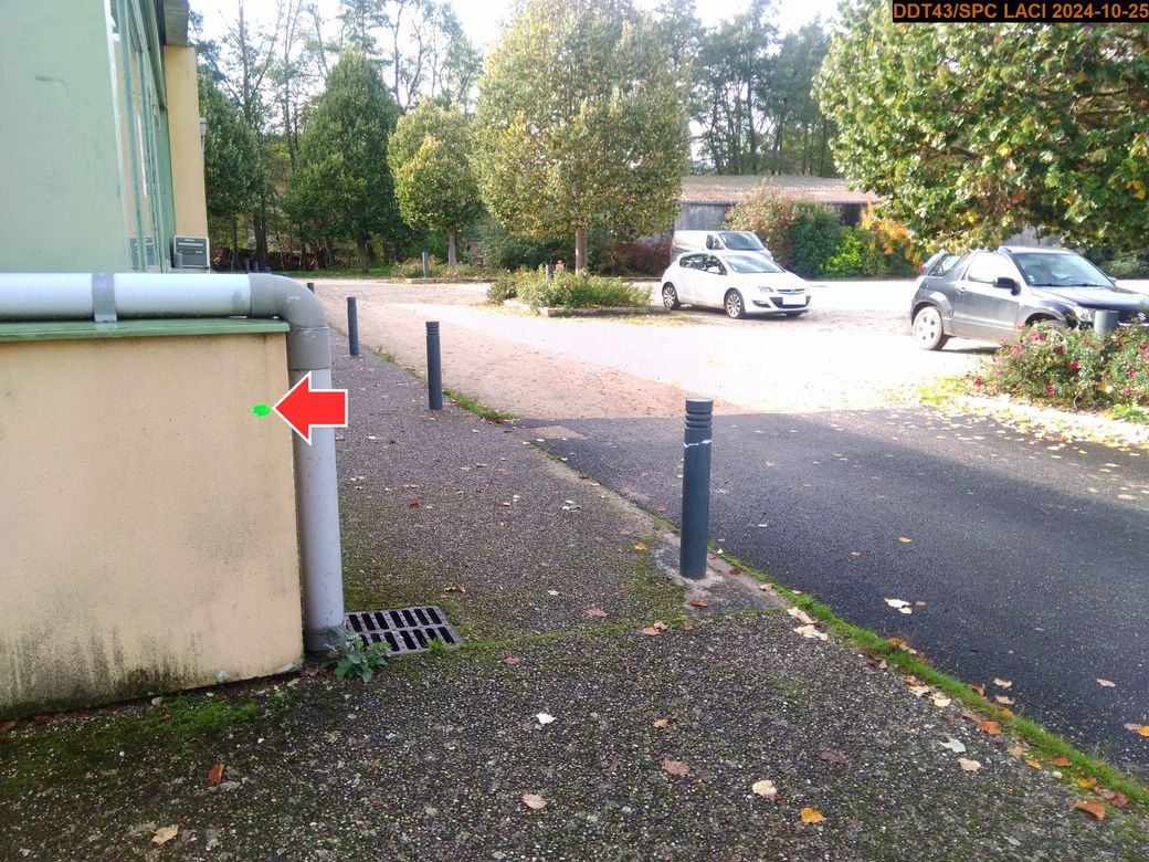 Vue du repère, en 2024