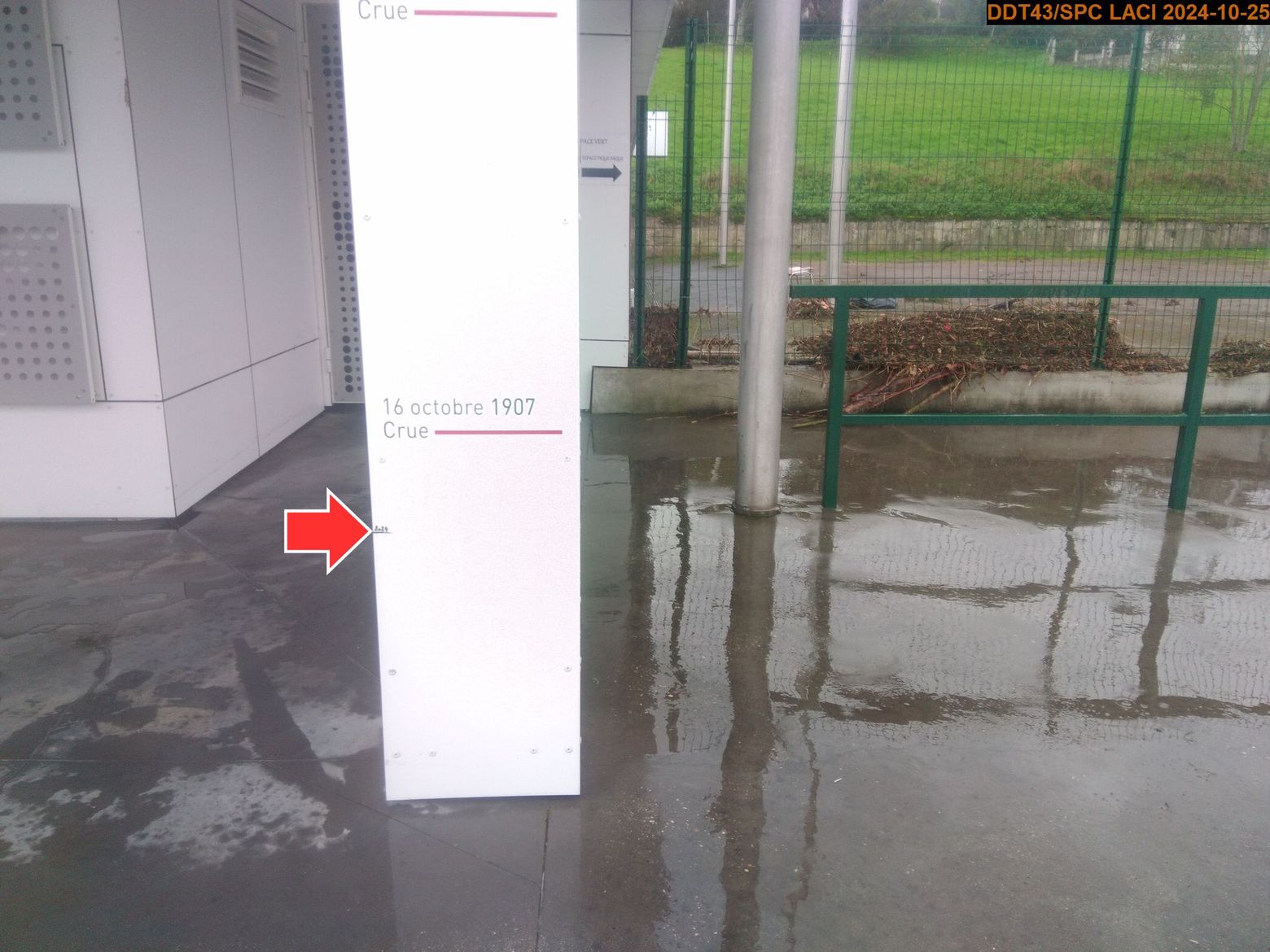 Vue du repère, en 2024
