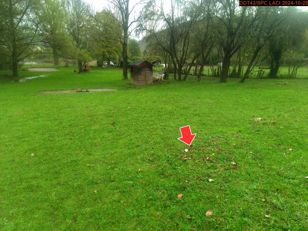Vue du repère, en 2024