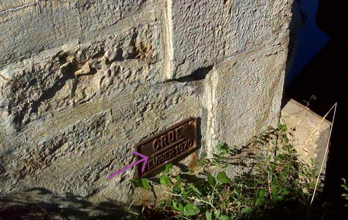 Photo du repère