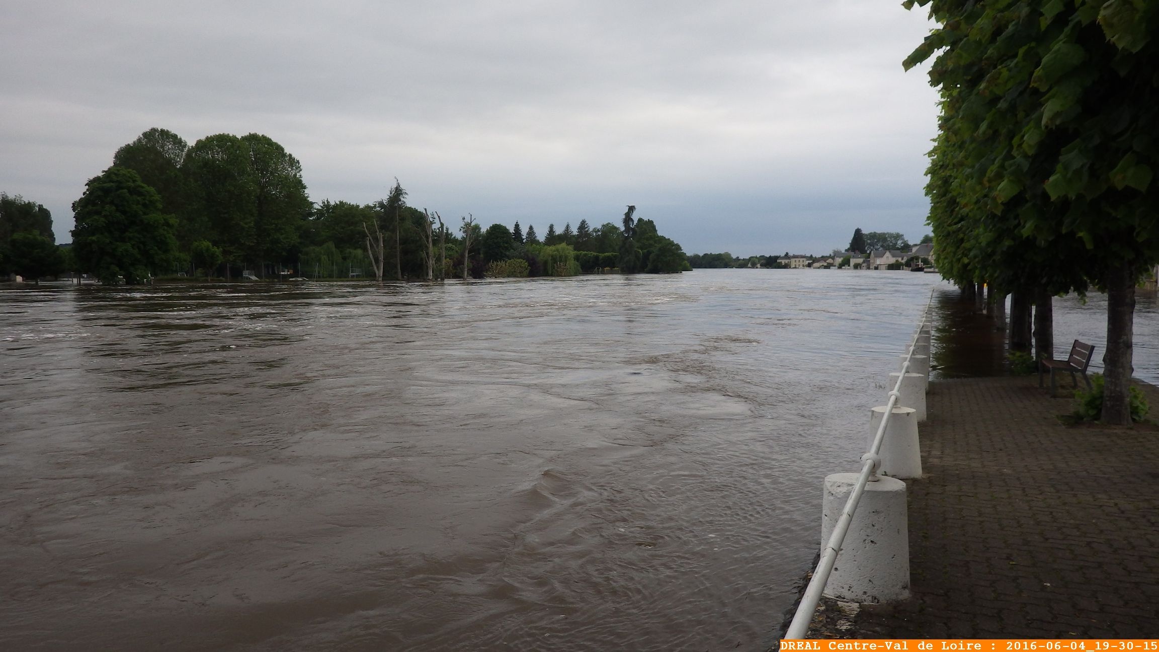 Photo prises pendant la crue