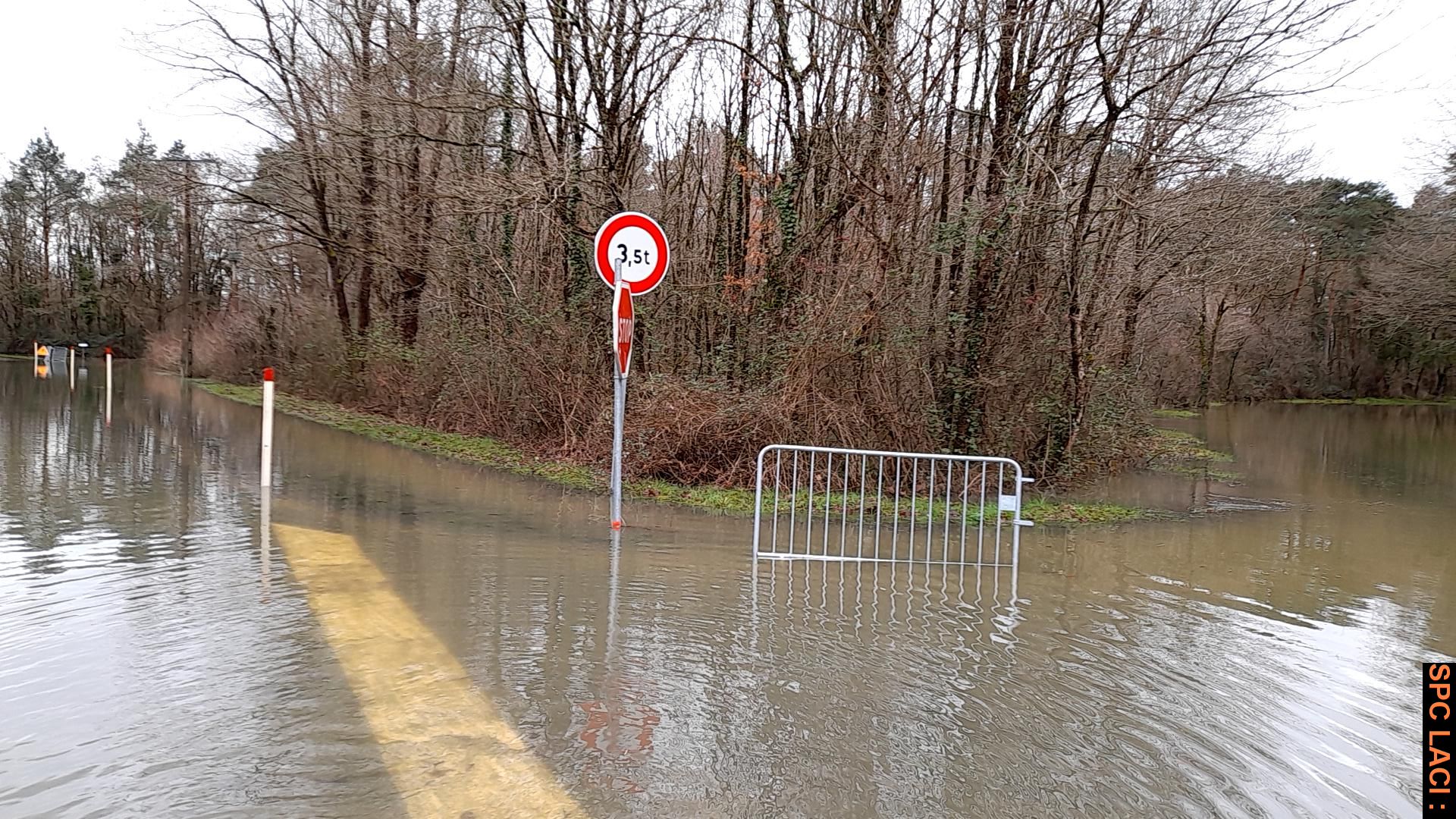 Photo prise pendant la crue